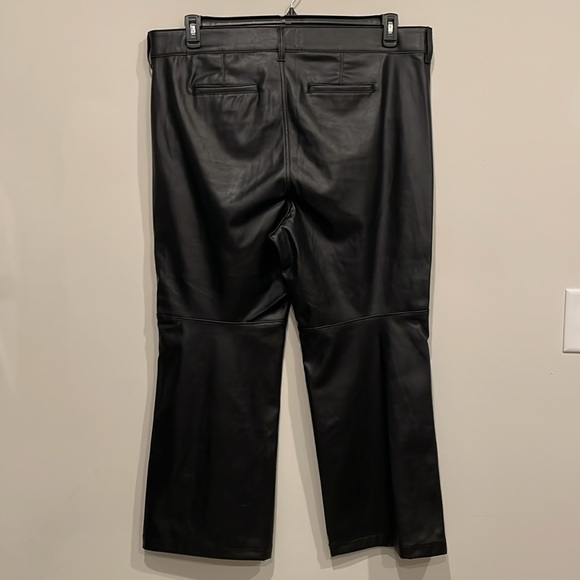 Torrid Pintuck Trouser Boot Faux Leather High Rise Pant - NWT - Picture 5 of 9